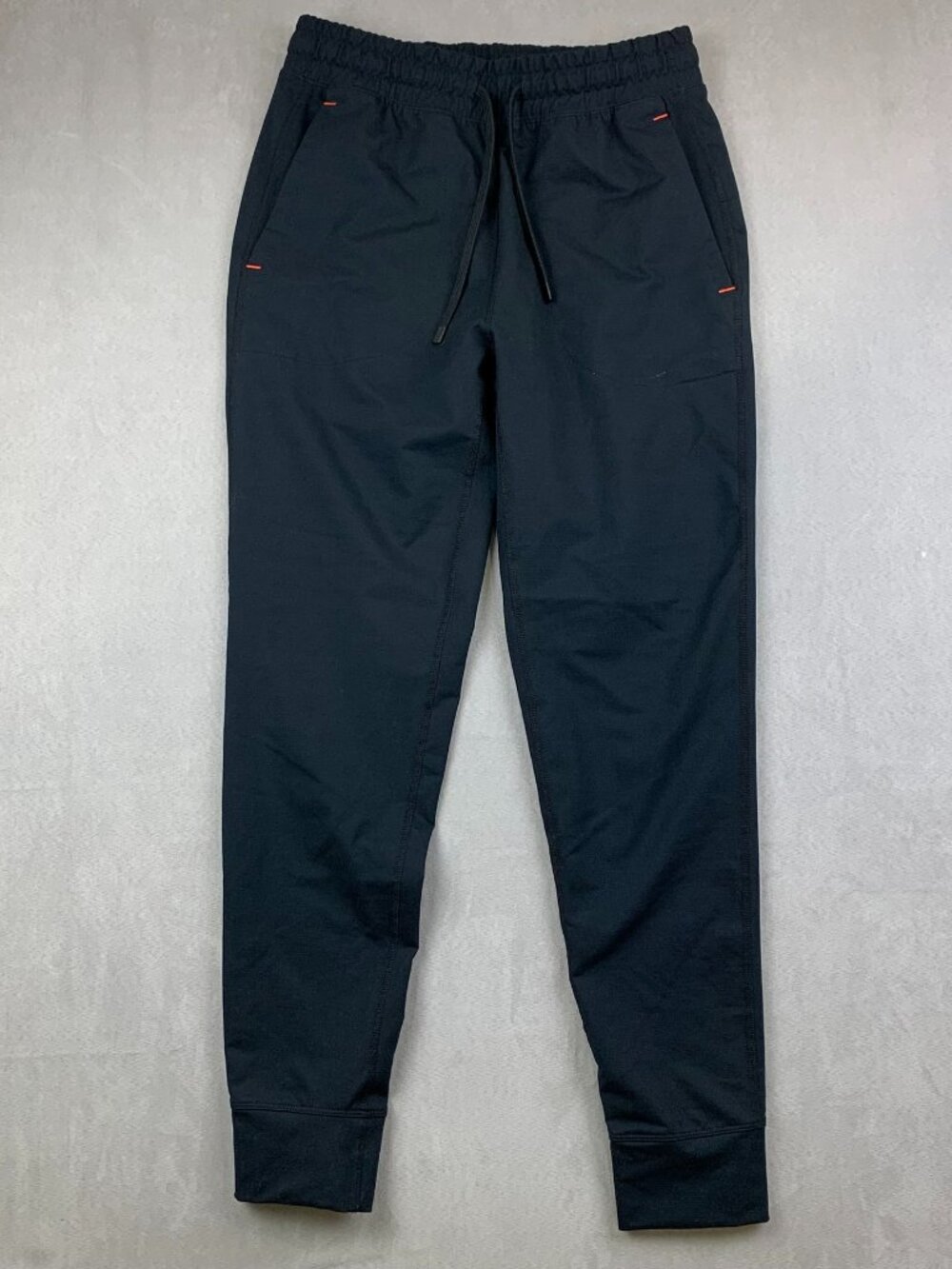 Saxx Mens Tech Jogger Small Black Tapered Drawstring Stretch Performance 29"